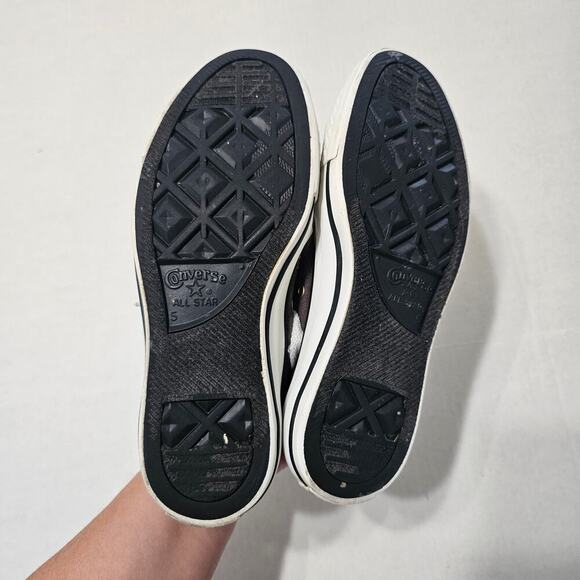 CONVERSE All Star Chuck Taylor Double Tongue Low Top Sneakers Gray Pink Size 7 - Picture 6 of 7